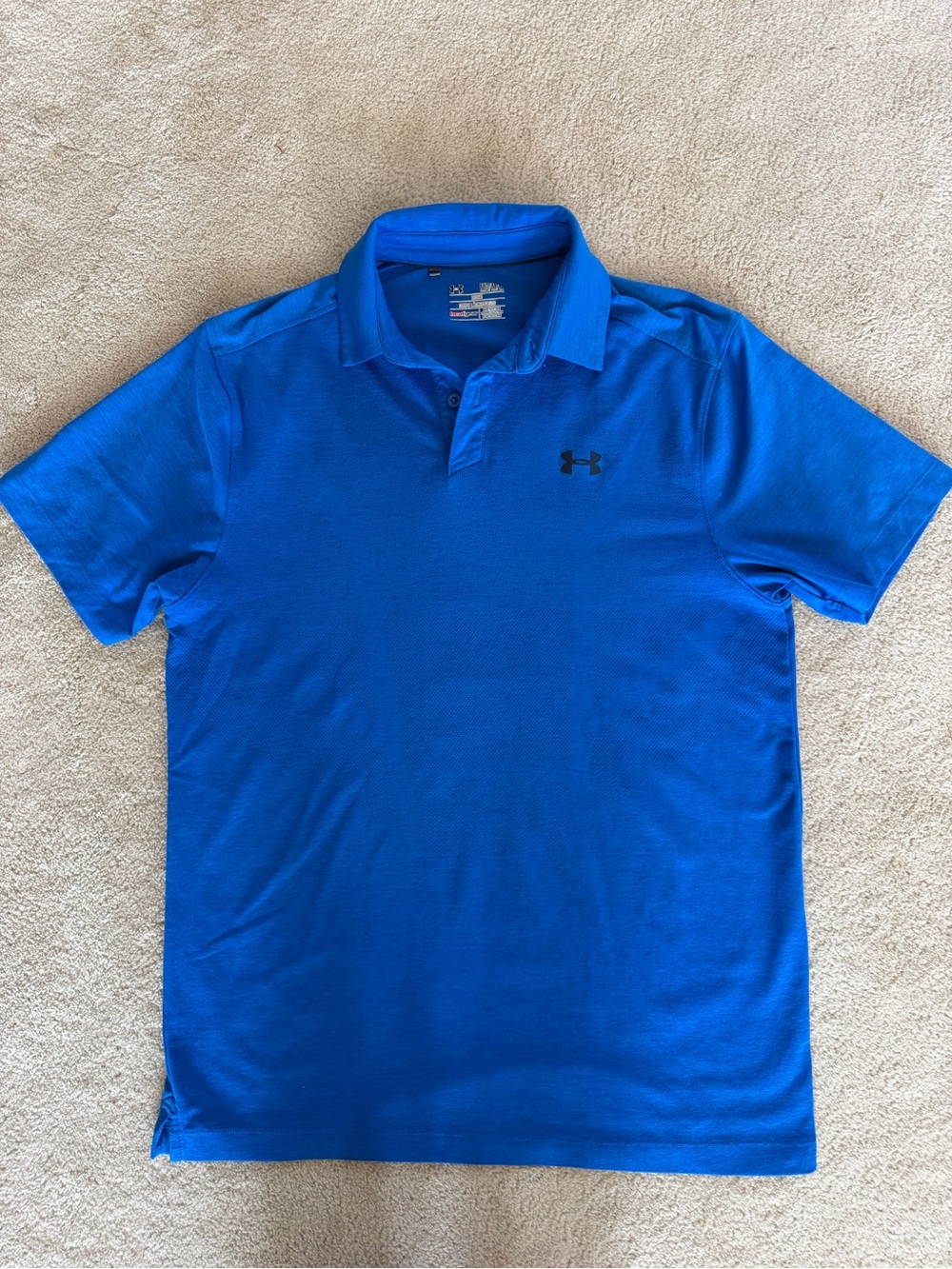 Under Armour Men’s Royal Blue Polo with Black Logo